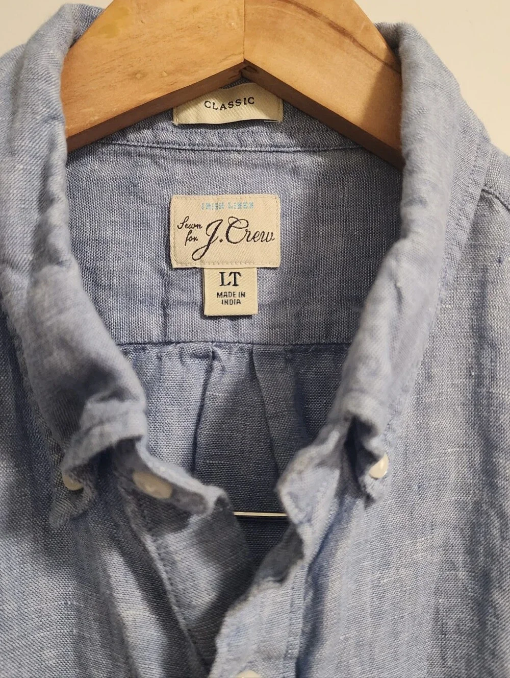 J.Crew Tall short-sleeve Baird McNutt 100% Irish linen shirt